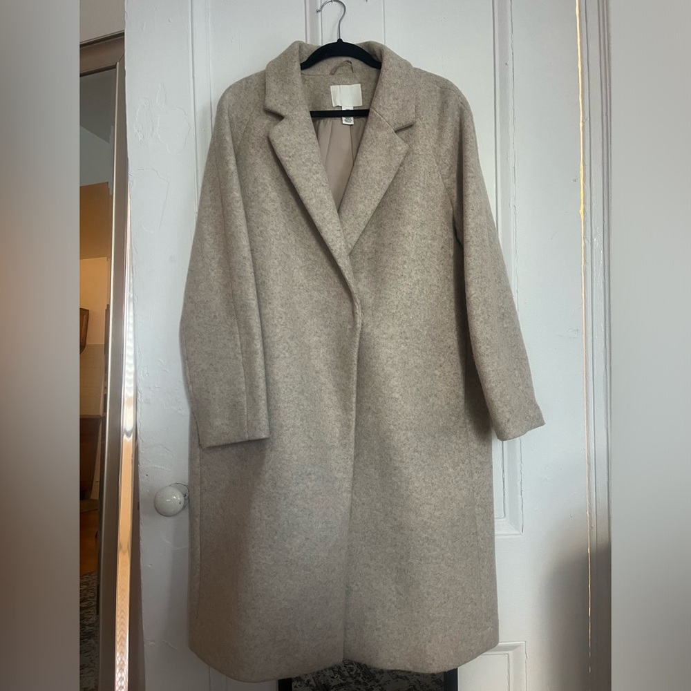 H&M long double breasted coat